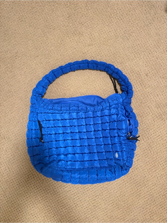 FP Movement by Free People Handbags - FP Movement by Free People Quilted Shoulder Bag in Electric Blue